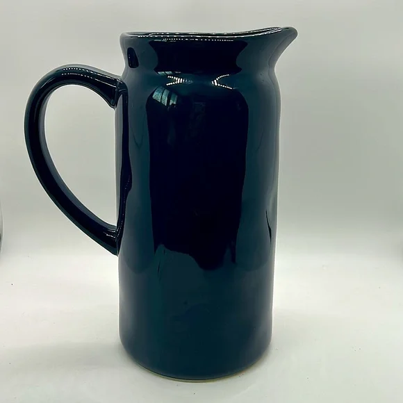 Rae Dunn “Feeling Nauti” Navy Blue Pitcher - Picture 2 of 4